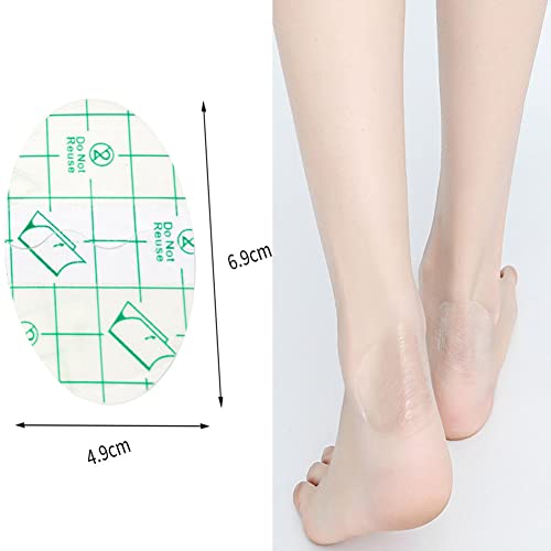 Image of 100PCS Foot Care Sticker,Self-Adhesive Invisible Heel Protector Sticker,Waterproof Anti-wear Clear Shoe Sticker,Blister Prevention Ultra-Thin Transparent Tape for Feet,Blister Pads,Blister Bandages
