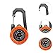 QSTDGVPW Hiking Compass Multifunctional Compact Climbing Compass Accurate with Carabiner for Survival Emergency Mountaineering Camping, Orange