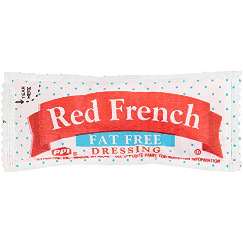 PPI Fat Free Red French Salad Dressing Single Serve Packet (0.42 oz Packets, Pack of 200)