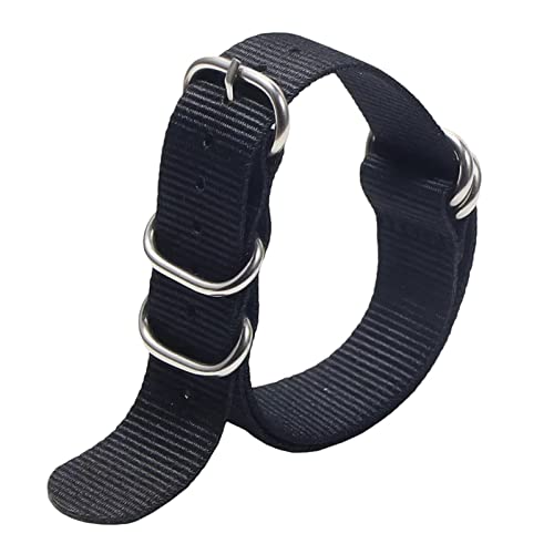 Bracelet de montre cuir et nylon interchangeable 18mm 20mm 22mm 24mm