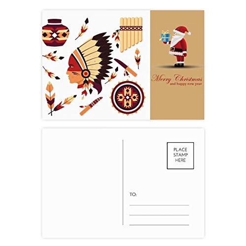Cartes postales indiennes et plumes, lot de 20 pour cadeaux et invitations