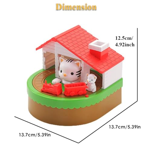 Tirelire décorative chat pour enfant avec effet sonore pour table de chevet