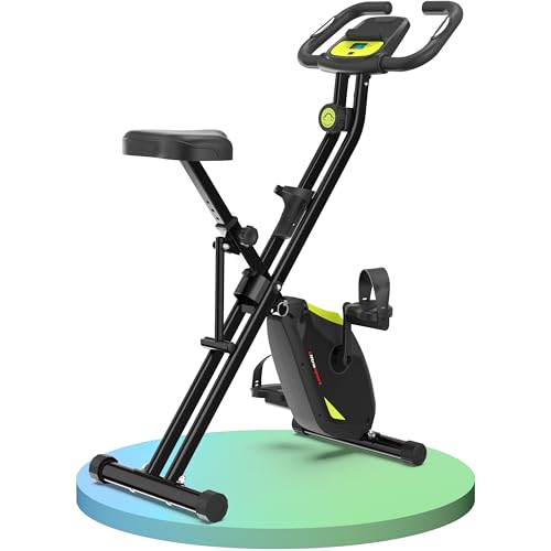 Ultrasport F-Bike Pro Folding Exercise Bike 331 lbs Capacity, 16 Levels, Extra Silent with Relax...