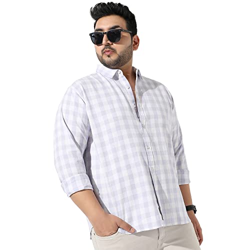 Image of Instafab Plus Men's Button Up Regular Fit Shirt for Casual Wear Modern Clothing Shirt Crafted with Regular Sleeve, Comfort Fit & High-Performance for Everyday Wear
