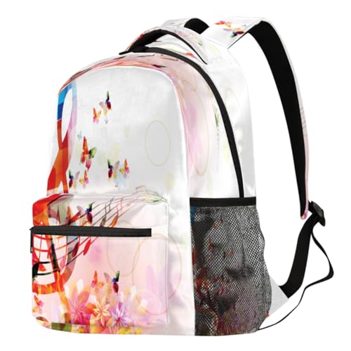Sac à dos école coloré motif musique : l'idée cadeau idéale pour garçons et filles