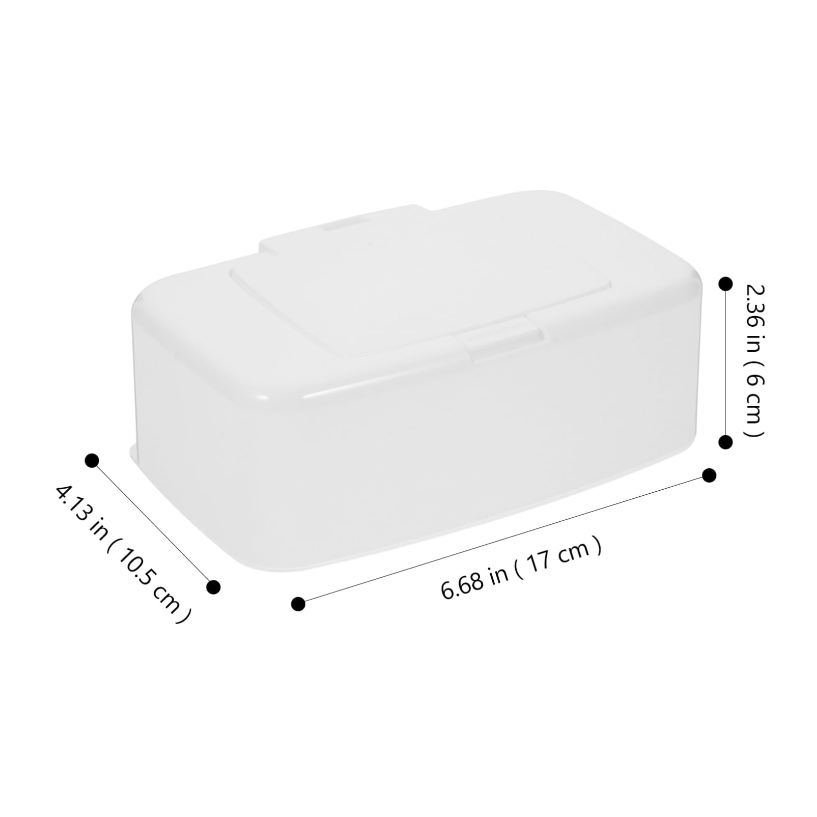 Levemolo Plastic Makeup Storage Box 2 Pack Wipes Container Dispenser Easy to Use for Home or Car