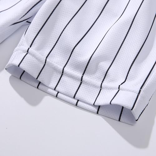 Image of Toddler Boy Birthday Baseball Shirt Short Set Kids 1st 2nd 3rd 4th 5th 6 Year Old Birthday 2-Piece Outfit Set