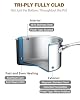 Cooks Standard Multi-Ply Clad 3 Quart Stainless Steel Saucepan with Glass Lid, Kitchen Induction Cooking Sauce Pot Pan, Dishwasher & Oven Safe, Compatible with All Cooktops #4