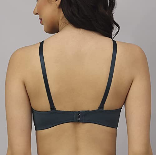 Image of Brachy Women's Every Day's Padded Underwired Demi Cup Bra T Shirt Padded Underwired Pushup Bra 85% Poly Cotton, 15% Elastane