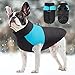 FEimaX Hundemantel für Hunde, Hundejacken Wasserdicht Warme Jacke für Kleine Mittelgroße Große Hunde Winterjacke Warm Gepolstert Welpen Weste Haustier Kleidung für Kaltes Wetter Blau