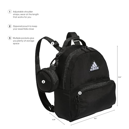Sac à dos adidas Mini bicolore avec bretelles ajustables taille unique