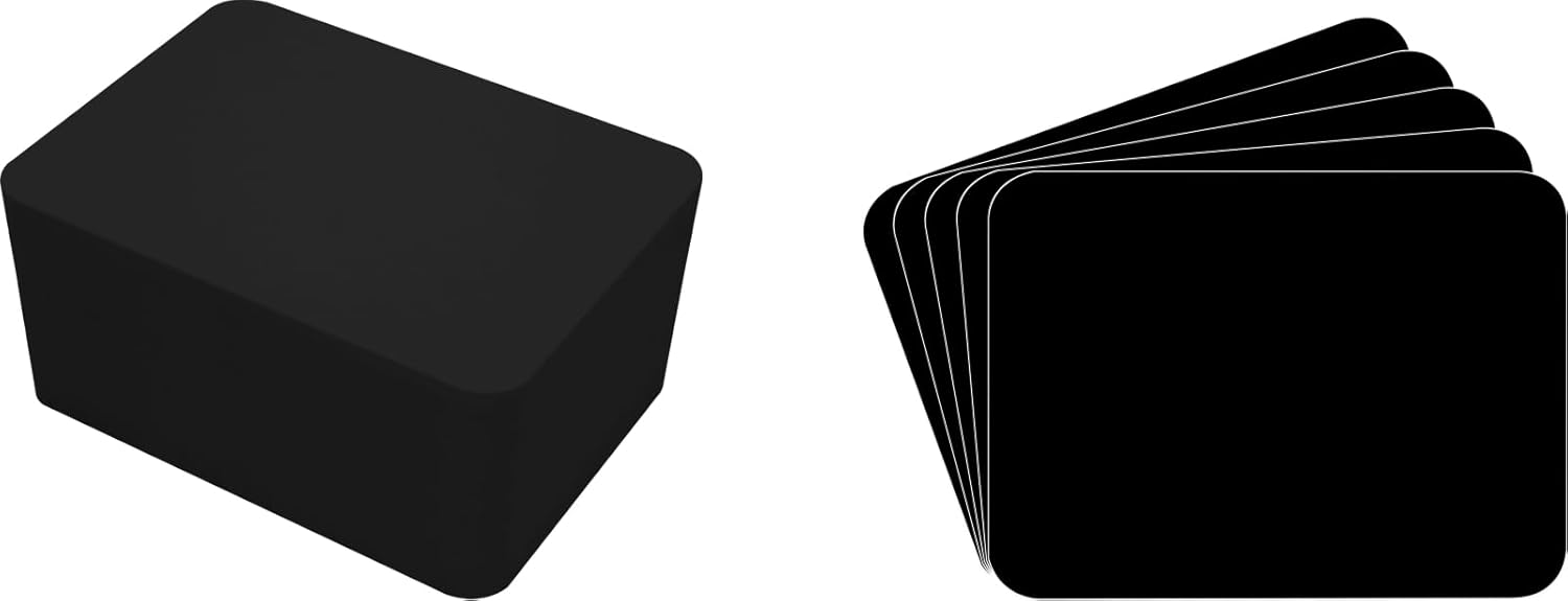 (100) Horizontal Trading Card Divider Cards - Black - Standard 20 Mil- 2-3/4" x 3-3/4" TCNS28BK20
