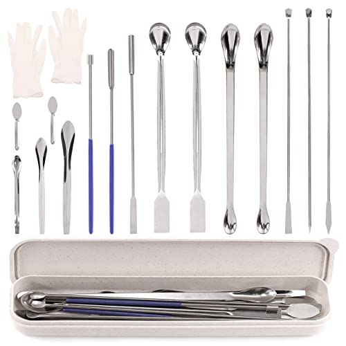 Spatule de mélange pour poudres et micro cuillère de laboratoire Glarks