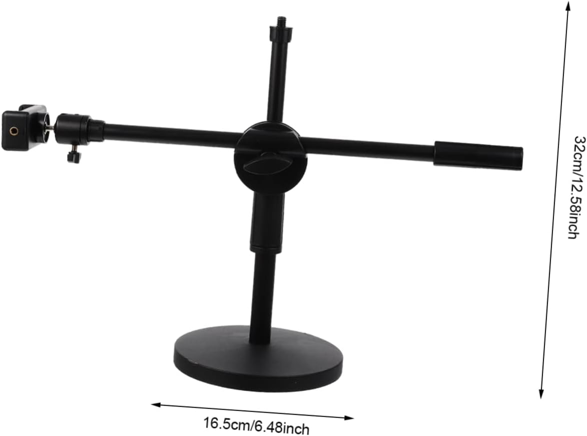 Overhead Shooting Phone Holder Rotating Desk Camera Mount for Video Recording Phone Stand for Live Streaming Teaching and Document Display
