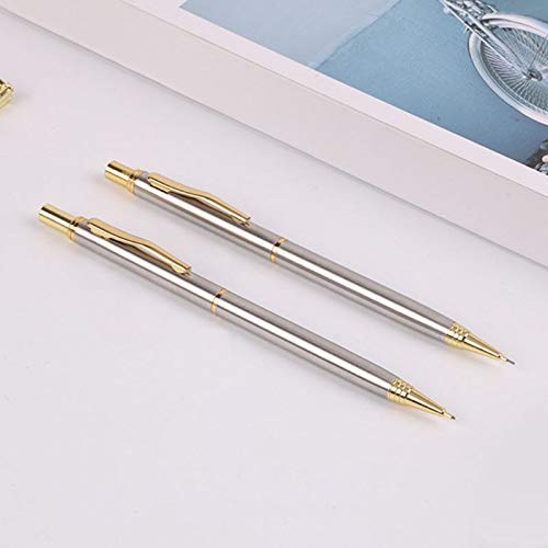 0,5 mm Kugelschreiber aus Metall, Druckbleistift, automatische Stifte, Schreib- und Zeichenbedarf, Schulbedarf, Schreibwaren (2 Stück)