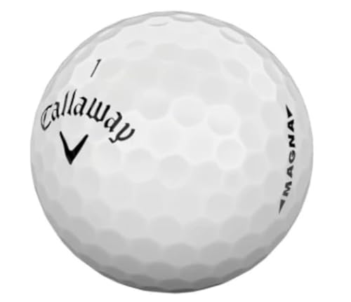 GOLF BALL DIVERS for Callaway Supersoft Magna Recycled Golf Balls, AAA Grade, Value Condition (White, 24 Balls)