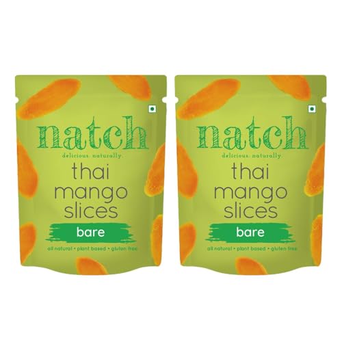 Natch Dried Thai Mango Slices, Healthy Snakcs Vegan & Gluten Free...