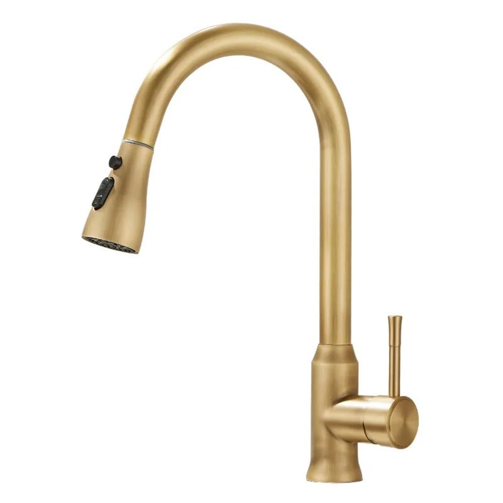 Kitchen Pull-Out Hot and Cold Water Faucet 360 Swivel Sink XT-263(Antique 2)
