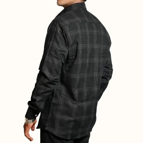 Image of RuggedNap Checked Cotton Shirt for Men | Premium Casual Plaid Shirt, Soft Breathable Everyday Wear