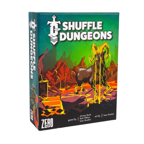 Zero Strategy Games Shuffle Dungeons Board Game Solo and Co-op Dungeon Crawler for 14 Players