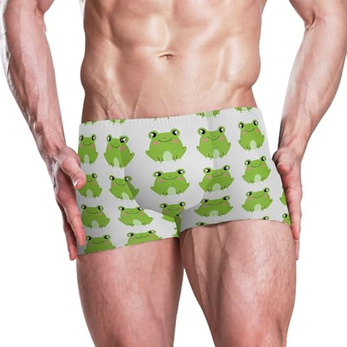 Cute Frog Mens Swim Trunk Swimwear Bathing Suit Swim Brief Square Leg Board Short S B04052222