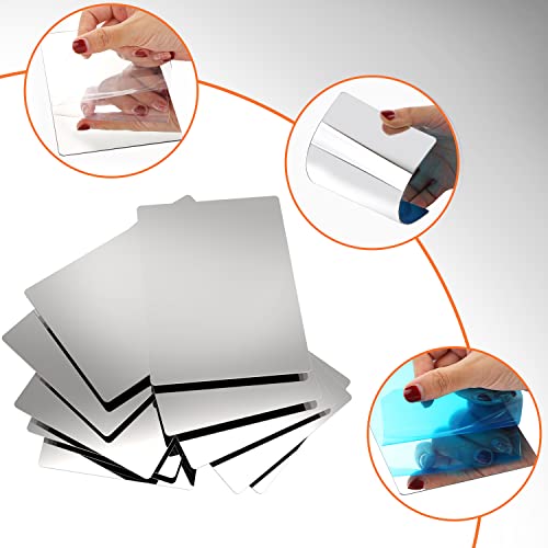 Benbo 10Pcs Plastic Mirrors, School Shatter Proof Plastic Mirrors Square Mirror Tiles With Round Corners Acrylic Safety Mirror Sheets Non Glass Safety Mirrors For Classroom Home, 4 X 6 In #TOP1