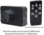 MOKOSE 12MP HDMI Camera 1080P USB HD Streaming Webcam, Recording 4K@30FPS Industry C/CS-Mount Camera with 3.2mm No Distortion Manual Lens