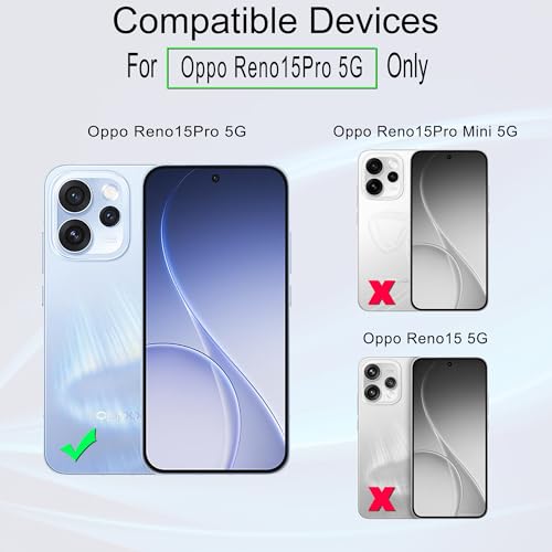 Image of Ibywind for OPPO Reno15 Pro Max Screen Protector,2 Pack,9H Hardness Tempered Glass and Camera Lens Protector,with Alignment Frame,Full Coverage,Bubble Free,Fingerprint Unlock,Scratch Resistant