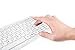 immagine 3Perixx Periduo-707 Set di Mini Tastiera e Mouse senza fili con tasti di scelta rapida, Crittografia a 128 bit, bianco, Layout italiano