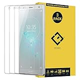 Sony Xperia XZ2 Glass Screen Protector,(3 Packs) Anti-Glare Ultra-Thin Clear 9H Hardness ...