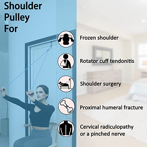 Image of Shoulder Pulley Over The Door Physical Therapy System, Exercise Pulley for Physical Therapy, Alleviate Shoulder Pain and Facilitate Recovery from Surgery