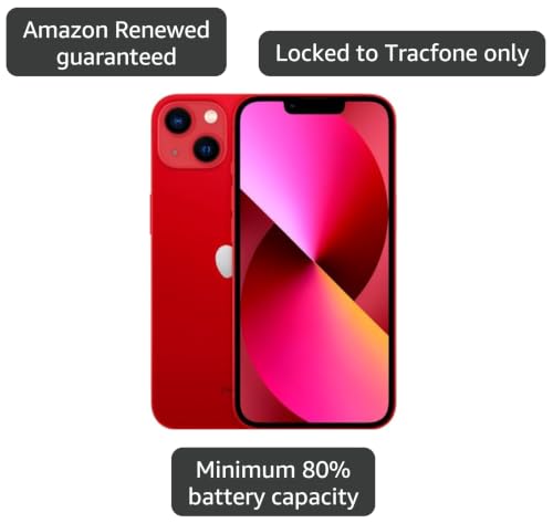 Image of Apple iPhone 13, 128GB, PRODUCT RED - Locked to T-Mobile (Renewed)