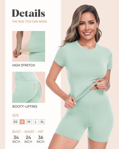 Image of ZOOSIXX Two Piece Workout Sets for Women - Summer Outfits 2 Piece Short Gym Sets Casual Lounge Vacation Matching Clothing