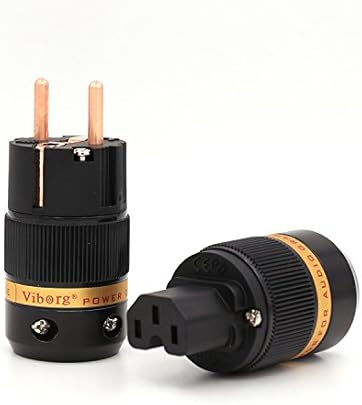 Viborg Audio 100  puro rame rosso spina schuko IEC IEC Socket Power Plug HIFI highend