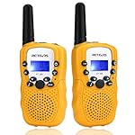 Retevis RT388 Walkie Talkie Niños, Juguetes Regalo...: PMR446 niños walkie talkies es totalmente legal y segura de usar en España y en otras áreas de Europa Un sonido claro y una buena recepción les diviertan a los niños con sus compañeros;Hecho con material duradero extenderá la vida útil La linterna in...