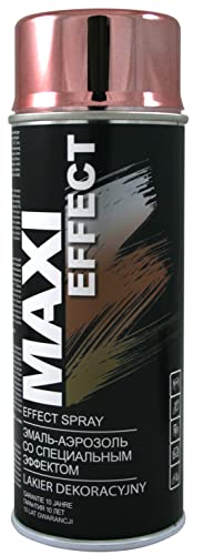 MAXI-SPEZIAL | Acryl-Sprühfarbe | Kupfer | Mit Chromeffekt | Dekorativ | Für verschiedene Oberflächen | Zur Renovierung | Effizient 400 ml (COPPER MX0012)