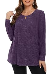 Dark Purple Scoop Neck