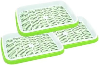 Bandeja De Mudas Hidropônica De Camada Dupla Com Dreno e Grade Perfurada – Ideal Para Germinação, Cultivo Doméstico, Hortas Urbanas e Sistemas de Hidroponia (3)