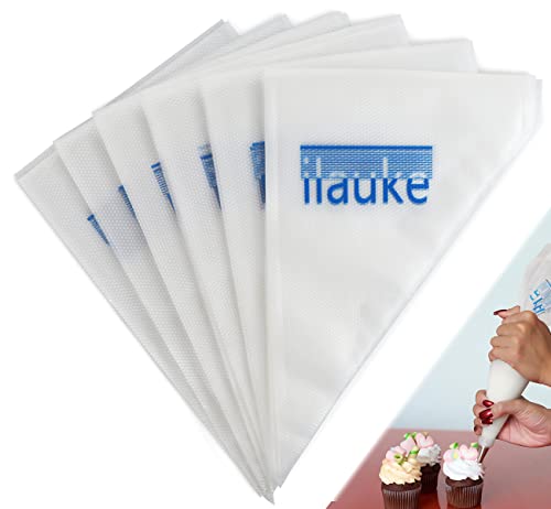 ilauke Piping Bags, 100PCS Pastry Bags 12 inch Anti-Burst Piping Bags Disposable Icing Bags for Cupcake/Cream/Frosting/Cookie/Cake Decorating Supplies