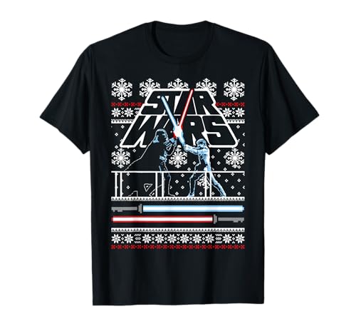 Pull de Noël moche Star Wars t-shirt Luke Vader pour éviter de transpirer