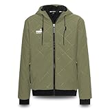 PUMA Workwear - Chaqueta de invierno para hombre con capucha y estampado acolchado, verde oliva