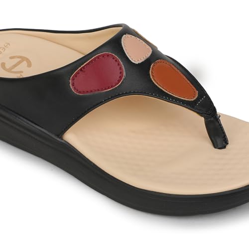 Image of Liberty Healers ZUBIE 2E Casual Slipper For Women With EVA Sole | Comfortable and Lightweight | Trendy Design PU Outolse| Durable Soft Insole | Stylish Footwear and Cushioned Footbed