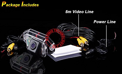 Waterproof Backup Camera Color Car Rear View Camera 170 Degree Viewing Angle License Plate with Night Vision for Land Cruiser 120 Series Prado from 2002 to 2009 - Image 3