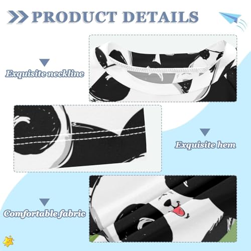 Aflyko Kid Rashguard Shirt Happy Panda Boys Girls Swimsuit Top3