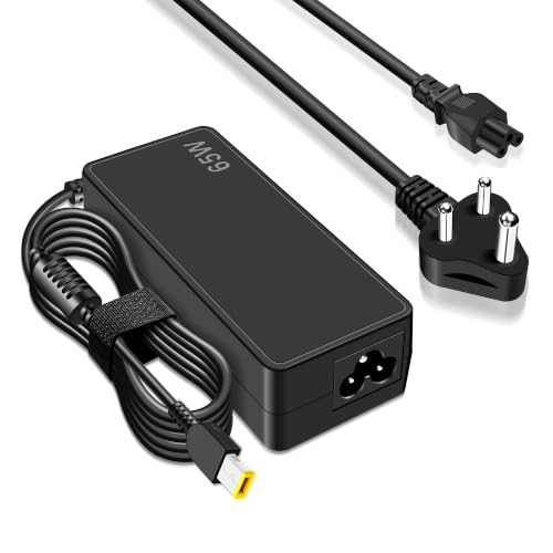 Image of Sounce 65W Lenovo Laptop Charger Adapter, 20V 3.25A Fast Charging Power Supply with Slim Square Tip for ThinkPad T470 T460 T450 X240 X260 Yoga Series, Replacement AC Adapter with Safety Protection