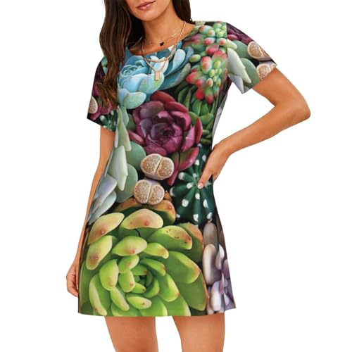 Nuisette imprimé succulentes pour vos soirées de détente d'été