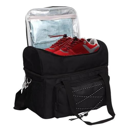 Shurzzesj - Shurzzesj Sac de bowling – Sac de bowling avec supports de balles et séparateur rembourré – Sac de bowling double pour 2 balles avec support de balle pour homme