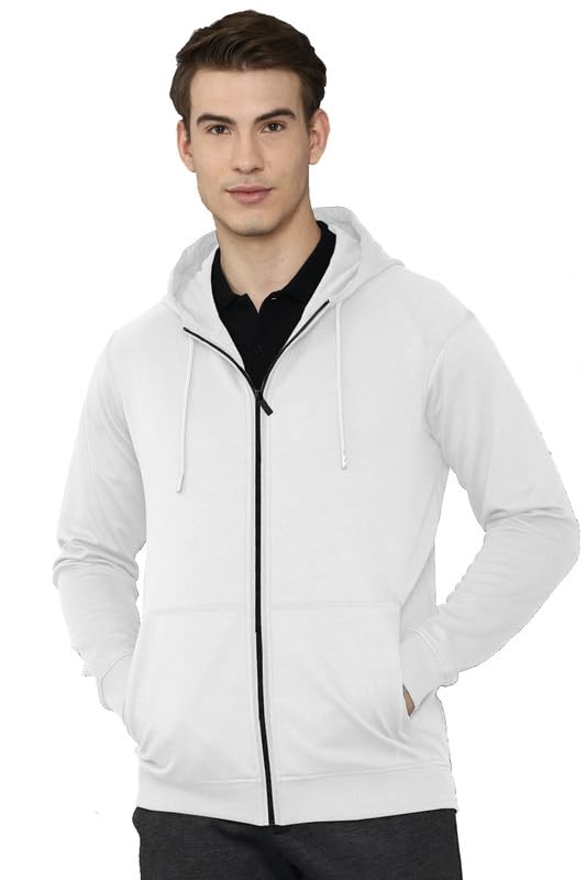 lazychunks Regular Fit Solid Men's Winter Wear Clothing Zipper Hooded Jacket Sweatshirt-picture-12