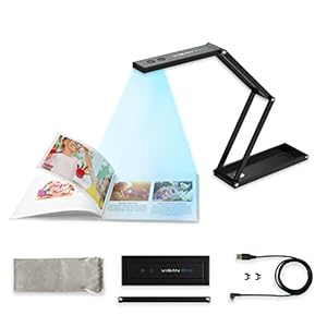 Document Camera/Webcam/Visualizer – VIISAN Plug-n-Play USB Document Webcam for Windows & Mac, Built-in Mic & LED Lights…