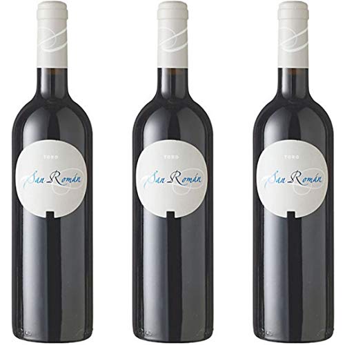 San Román Vino Tinto Crianza - 3 botellas x 750ml - total: 2250 ml